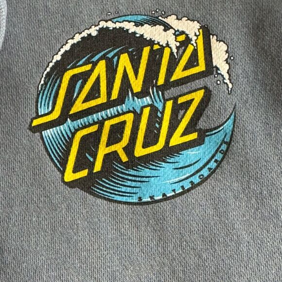 Santa Cruz‎ Skateboards Pullover Hoodie Mens Size Small Blue Sweatshirt - Picture 6 of 12